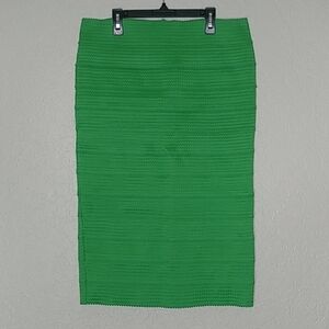 New York & Company 7th Avenue Bandage Skirt Green Size M